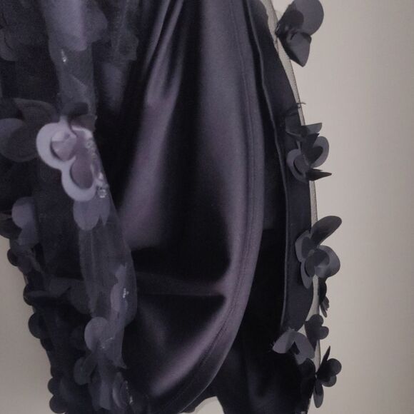 TCEC elegant Black 3D flower Dress - Picture 7 of 10